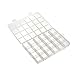 uxcell Component Storage Box - PP Fixed 24 Grids Electronic Component Containers Tool Boxes Clear White 193x132x22mm