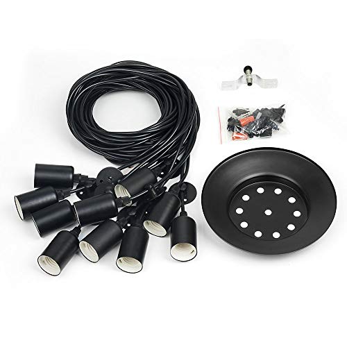 Veesee 10 Arms Industrial Ceiling Spider Lamp,Retro E26 Edison Bulb Hanging Chandelier Lights,Diy Adjustable Modern Chic Pendant Lighting For Bedroom Living Room Kitchen Coffee Shop(2M Wire) #TOP7