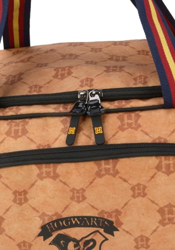 Sacola Mala de Viagem Grande Harry Potter Hogwarts - Marrom