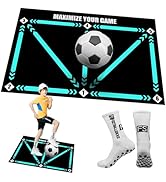 YFaith Fußball Trainingsmatte - 60x90 Cm Rutschfest Mit Sportsocken