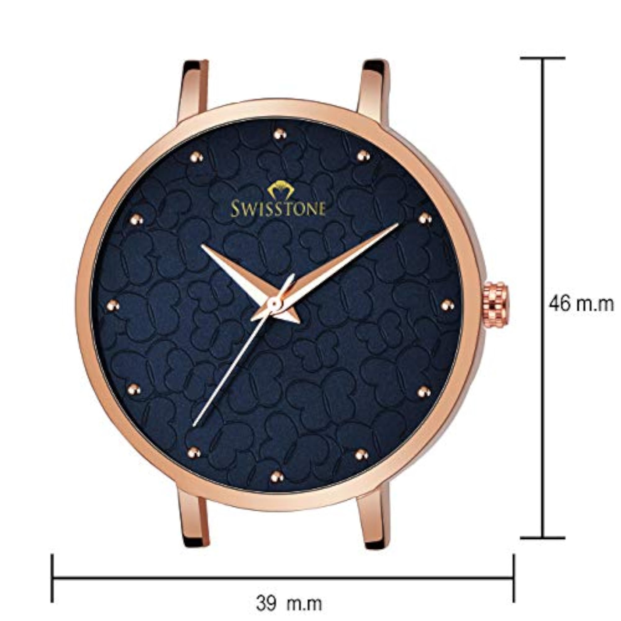 Girl's Blue Dial Analog Watch with Brown Strap