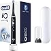 Produktbild Oral-B iO, elektrische Zahnbürste, wiederaufladbar, weich, für Reisen, Positionssensor, 1 Bürste und 1 Premium-Reisetasche, Bluetooth, Schwarz