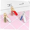 Cabilock 3Pièces Broche Tube à Émail Colorées Pour Femmes Épingles à Revers Élégantes Accessoires De Mode Pour Vêtements #2