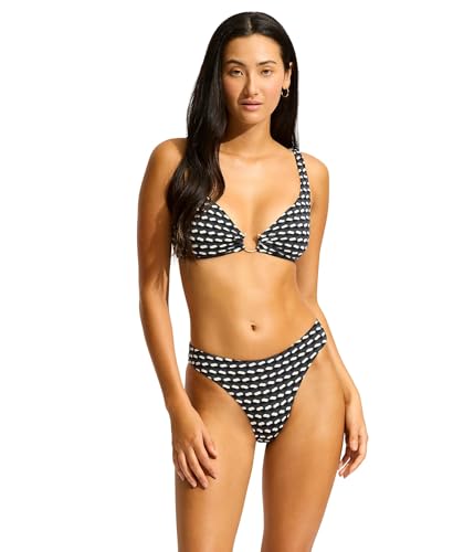 Bikini Bottom Swimsuit Bas Femme Seafolly Rise High Leg Regular Couvrant