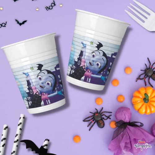 Disney Halloween Cups, 8 Halloween Cups, Halloween Party Cups, Pack Of Halloween Party Cups, Halloween Cups For Halloween Party, Vampirina Cups #TOP3