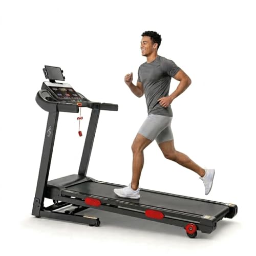 Image of 3.8HP Auto Incline Treadmill for Home - Folding Running Machine with 15-Level Incline, 9 MPH Speed, 105 Programs, Bluetooth App, LED Display, 330 LBS Capacity