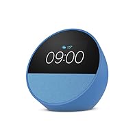 Amazon Echo Spot (Ultimo modello) | Sveglia intelligente con audio di qualità e Alexa | Blu