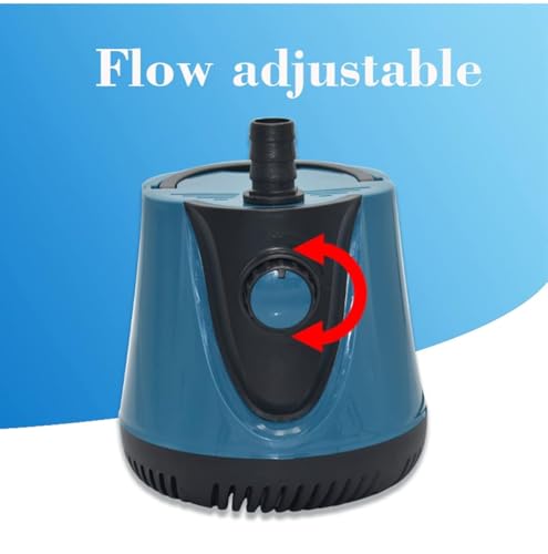 Image of Asian Pumps 120W Submersible Pump with Flow Control, Aquarium Fountain Pump, Ultra Quiet Water Pump for Pool, Fish Tank, Pond, Hydroponics, Ultra-low Water Level with High Lift 12Ft (3000L /hr) 220V