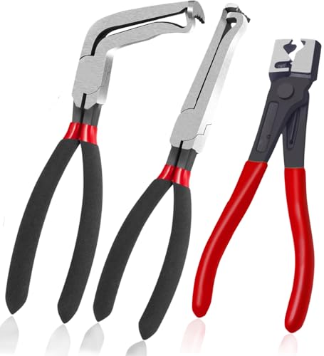 3pcs Electrical Disconnect Pliers,Automotive Electrical Connector Pliers & Fuel Line Clip Remover Tools for Cars,Automotive Tools for Disconnects Electrical Connectors/Hose Clamp/Fuel Injectors
