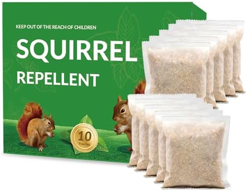 Top 5 Surprising Solutions to Keep Squirrels Out of Your Garden 4 InviGuard Extra-Strength Squirrel Repellent, Chipmunk Repellent Outdoor, Mint Squirrel Repellents for Attic, Natural Squirrel Deterrent, Keep Rodents Out of Car Engines Garden,10P