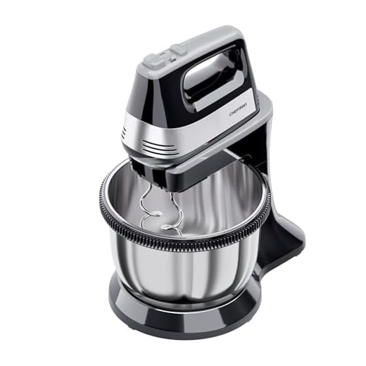 Chefman Batidora de mano y soporte clásico, 3.4 L, 5 velocidades, reposo cuencos, potencia máxima de 1800 W negro e inoxidable