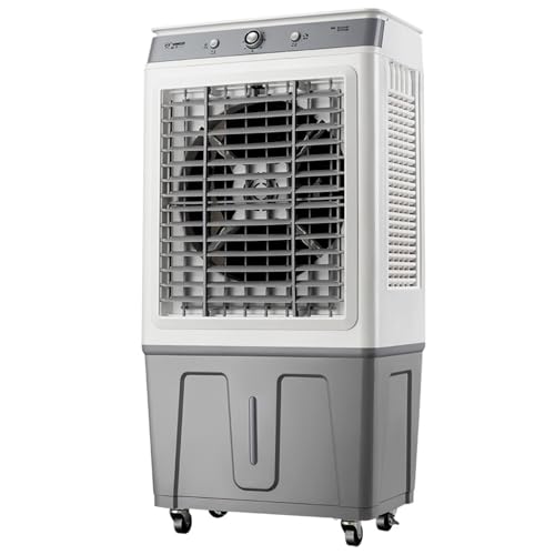 Enfriador de aire evaporativo con 3 velocidades, tanque de 45 litros, aire acondicionado portátil para el hogar, oficina, hotel, taller