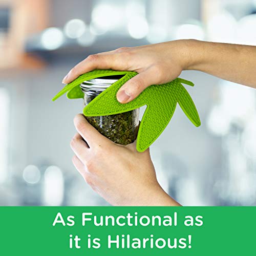 GAMAGO Pot Holder - Pot Leaf Shaped Pot Holder, Trivet, Coaster and Jar Opener - Funny Yet Practical Kitchen Accessory to Gift to Your Best Buds - Made of Heat Resistant Silicone - Image 6