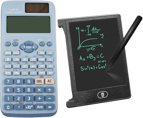 FX991-EX Batterie- und solarbetriebener wissenschaftlicher Rechner mit 4,4-Zoll-LCD-Schreibtafel, FX-991EX Erweiterter technischer/wissenschaftlicher Rechner-552 Funktionen f&uuml;r Schule, B&uuml;ro (Blau)