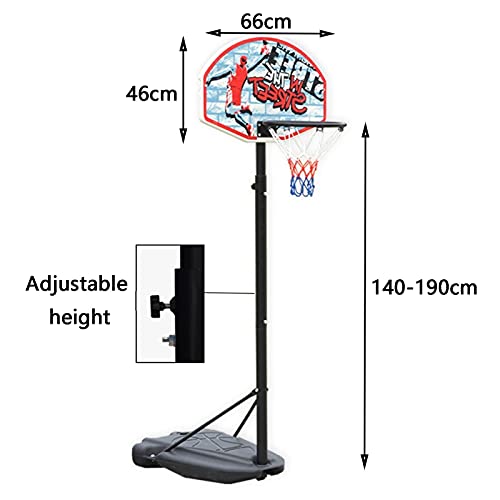 Portable basketball stand Draagbare basketbalstandaard, mobiele basketbal hoepelstandaard, thuis buiten hefbaar… - Image 3