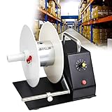 180mm Label Rewinder, Automatic Label Rewinder, 1-11 Speed Adjustment, Rewind Width: 20-110mm, Pressure Rod Self-Adjusting, for Warehouse Industrial(200 * 170 * 190mm),B