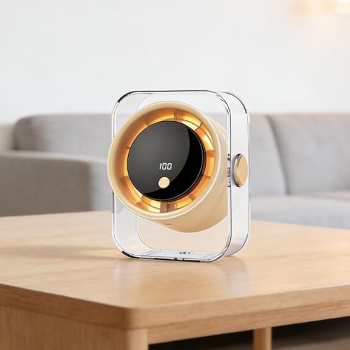 Ventilateur de table portable avec affichage numérique pour voyage et bureau - 8