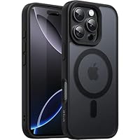 JETech Cover Magnetica per iPhone 16 Pro Max 6,9 Pollici Compatibile con MagSafe, Traslucido Opaco...