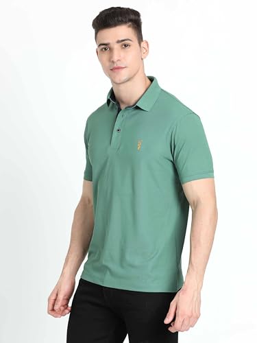 Image of STELLERS Men's Premium Regular Fit Polo T-Shirt's |Feather Touch Feel | Odour Resistant| Anti-Static| Wrinkle Free | Quick Dry | Stretchable | Lightweight | Sweat-Proof