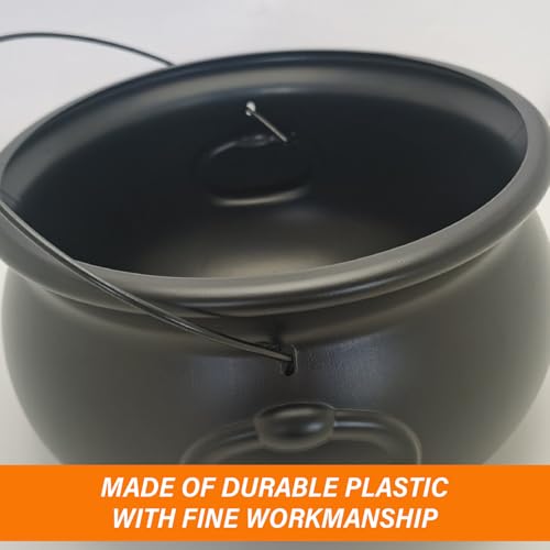 Grand chaudron plastique Halloween robuste et réutilisable pour l'extérieur - 4