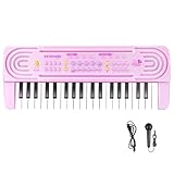 ♫ 【37-key kids piano keyboard】: The keyboard piano has 8 types of musical instrument sounds, 11 types of demonstration music, 8 types of music rhythms, 4 types of animal and drum sounds, piano playing function, recording and playback function. Let ki...