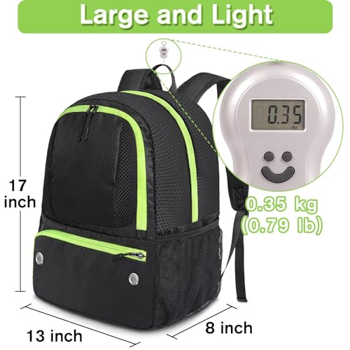 image for YOREPEK Soccer Backpack, Lightweight Soccer Bag, Water resistant Sport