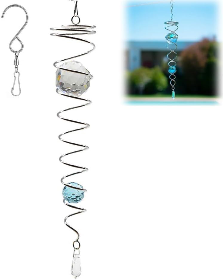 Decorative Spiral, Spiral Wind Spinner, Gazing Ball Spiral