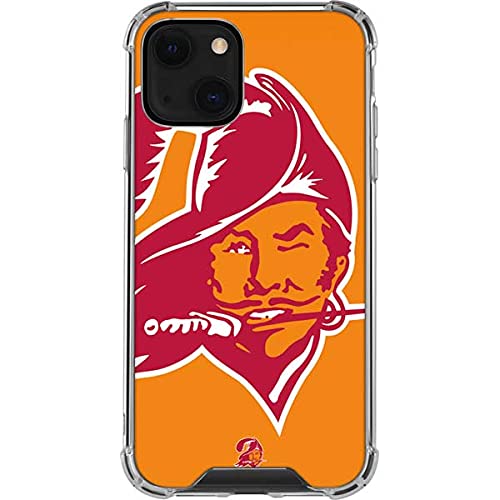 Skinit Clear Phone Case Compatible with iPhone 13 - Officially Licensed NFL Tampa Bay Buccaneers Retro Logo Design