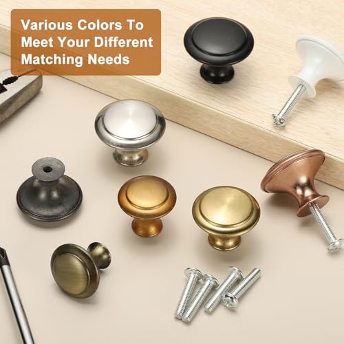 Boutons d'armoire en acier inoxydable uxcell effet argenté 30mm - 6