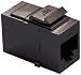 On-Q WP3451BK Cat 5e RJ45 Coupler, Black