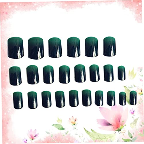 FOMIYES 48 Pçs Unhas Postiças Cobertura Completa Unhas Falsas Unhas Falsas Cola De Unhas Acrílicas P