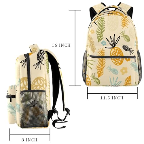 Sac à dos d'école jaune vert bleu pour filles et garçons - 2