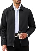 MATERIAL - 60% Cotton & 40% Polyester. Lightweight,comfortable,and windproof. Lightweight Jacket - Reinforced stitching on the arms and neck enhances durability,while the lightweight windproof fabric keeps you dry and warm during work or outdoor acti...