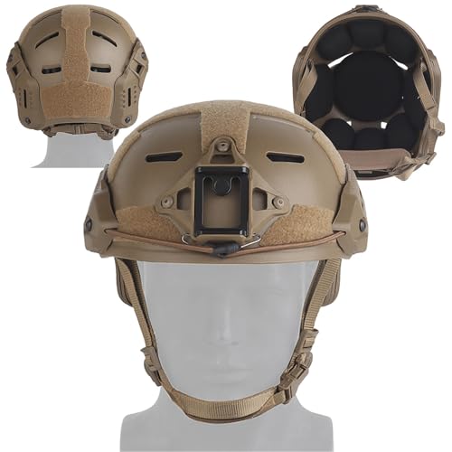 Casque airsoft léger et ajustable avec fixations multifonctionnelles