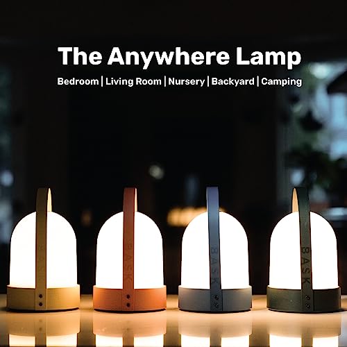 Bask Kin Portable Cordless Lantern Table Lamp | Usb Rechargeable | Powerful Long-Lasting 4000Mah Battery | Kids Bedroom | Indoor / Outdoor Light | Easy 3-Step Touch Dimmable | Ultrabright Led #TOP1