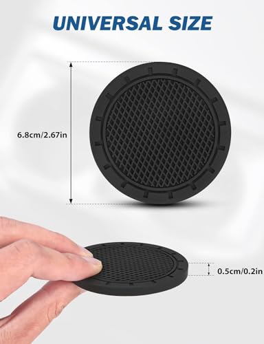 Portavasos para carro universal 2 pzas 2.75" antidesliz miniatura 2