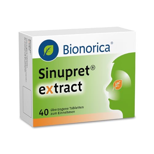 Sinupret eXtract - Stark bei Nasennebenhöhlenentzündung mit Schnupfen. Löst den Schleim öffnet die Nase & befreit den Kopf für Erwachsene Jugendliche & Kinder ab 12 Jahren 40 St