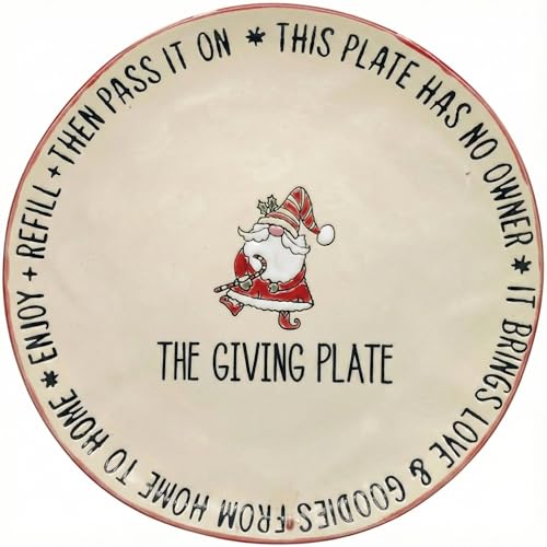 Blue Sky Clayworks Barnaby Santa Giving Dinner Plate 11 D