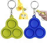 2021 Sensory Push Pop Bubble Fidget It Simple Keychain Dimple Toys Pack for Autistic...