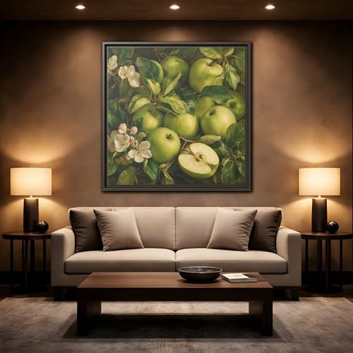 Art mural pommes vertes : ravivez un mur de salle à manger vide - 2