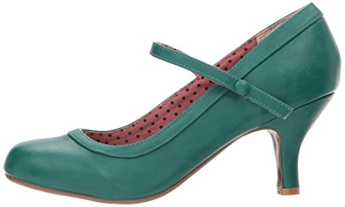 Bettie Page Women\'s Bp320-bettie Spectator Pump, Green, 6 M US