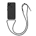 Produktbild kwmobile Necklace Case kompatibel mit Google Pixel 4a 5G Hülle - Silikon Cover mit Handykette - Band Handyhülle Transparent