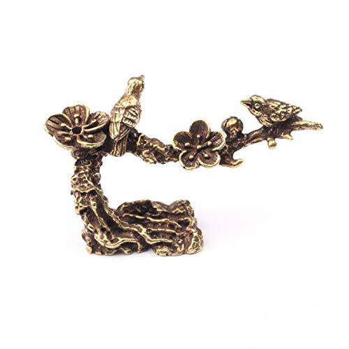 QQYDZSW Estatua Escultura for el hogar Adorno Oficina Estantería Deco Estatuas y Figuras Adornos Pájaro de Cobre Puro Decoraciones en Miniatura Recuerdo de Escritorio