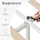 Zinus Piper Bett 180x200 cm - Höhe 30 cm - Gepolstertes Bettgestell mit Kopfteil - Lattenrost aus Holz - Kein Boxspring erforderlich – Dunkelgrau, Off White