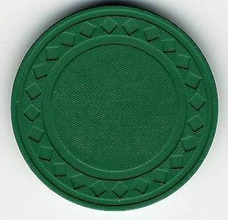 8.5 Gr. Green Diamond Plain Poker Chips (Sleeve of 50)