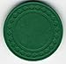 8.5 Gr. Green Diamond Plain Poker Chips (Sleeve of 50)