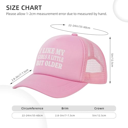 Image of I Like My Girls A Little Bit Older Trucker Hat Snapback Hat Funny Hats for Men Women
