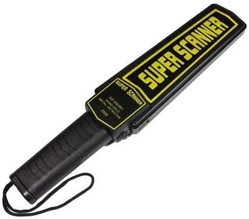 Hand Held Metal Detector Scanner Super Scanning Machine Sensitivity Alarm Beep & Vibration (Pack of 1).