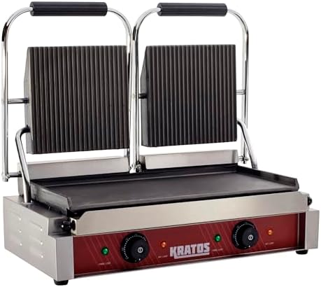 Kratos Commercial Panini Grill, 18.7" x 9"
