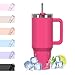 WATERSY 40oz Kaffeebecher to Go Thermobecher Doppelwandiger Edelstahl Vakuum Auslaufsicher Trinkbecher mit Griff und Strohhalm, Tragbare Autobecher Thermo Tumbler Dunkelrosa für Kalte Heiße Getränke oz Doppelwandiger günstig Kaufen-WATERSY 40oz Kaffeebecher to Go Thermobecher Doppelwandiger Edelstahl Vakuum Auslaufsicher Trinkbecher mit Griff und Strohhalm, Tragbare Autobecher Thermo Tumbler Dunkelrosa für Kalte Heiße Getränke